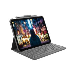 Logitech Slim Folio Keyboard Case for iPad (10th gen) - Grey - US
