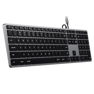 Satechi Slim W3 USB-C BACKLIT Wired Keyboard - US - Space Grey
