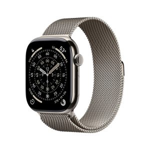 Apple Watch S11 Cellular 42mm Natural Titanium Case with Natural Milanese Loop